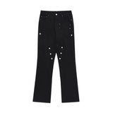 Men Jeans Brewed Casual Loose Personality Design