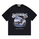 Men T-Shirt Eagle Print Summer