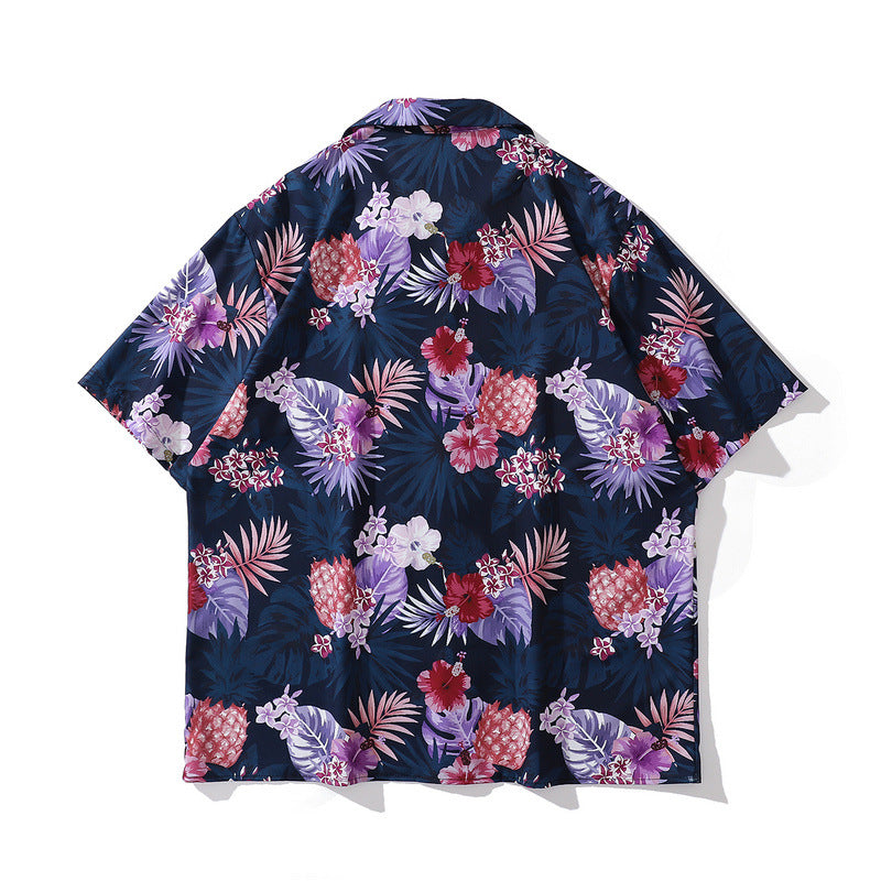 Short Sleeve Shirt Hawaiian Shirt Floral