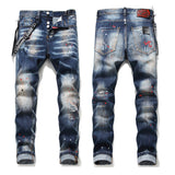 DSQ2 Jeans Distressed Slim-fit Stretch Jeans