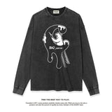 Unisex Long Sleeve Shirt Autumn and Winter Long Sleeve T-Shirt Loose