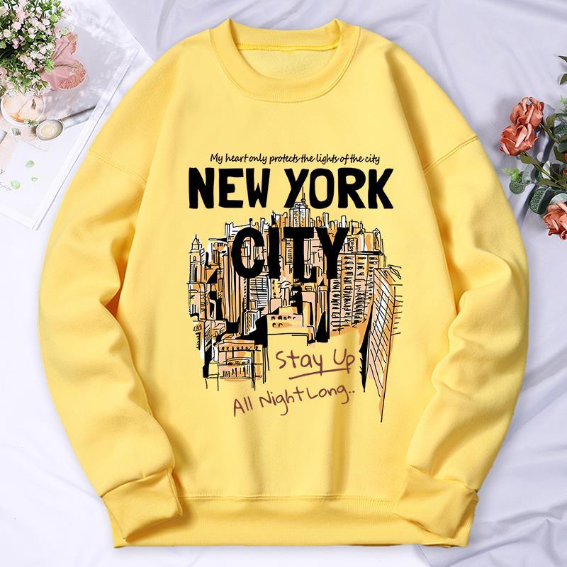 New York City Landscape Printed Female Hoody Fashion
