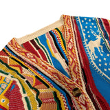 Kapital Sweater Vintage Hida Hehong Style Japanese Jacquard Heavy Industry Cardigan V-neck Sweater Coat