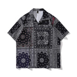 Short Sleeve Shirt Cartoon Tigger Print Loose Casual