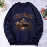 Inspiration and Travel Printing Hooded Women's vintage Crew