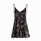 Women Dresses Casual Floral Strap Dress