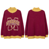 Women Sweater Vintage Sweater College Style Sweater