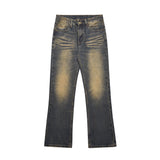 Men Jeans Indentation All-Match Loose