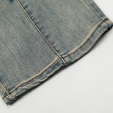 Men Jeans Irregular Stitching Loose Hole