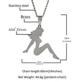 Jewelry Vintage Sexlady Pendant Necklace Spectrum St. Valentine's Jesus Pieces