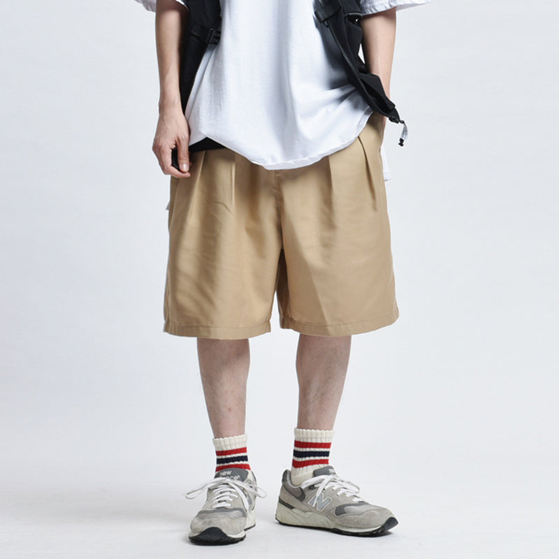 Men Shorts Solid Color Casual Summer Trendy Loose Sports