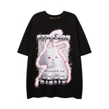 Men T-Shirt Cross Retro Couple Loose