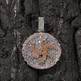 Jewelry Ai Zhiheng Round Cake Pendant Necklace Copper Set with Colored Zircon St. Valentine's Spectrum