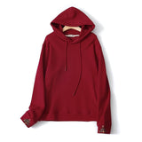 Women Hoodie Sweater Oversize Solid Color Simple