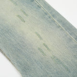 Men Jeans Ripped Rough Edges Distressed Cardigan with Buttons
