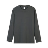 Pure Cotton Round Neck Long-sleeved T-shirt