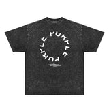 Purple Brand Distressed T Shirts Short Sleeve