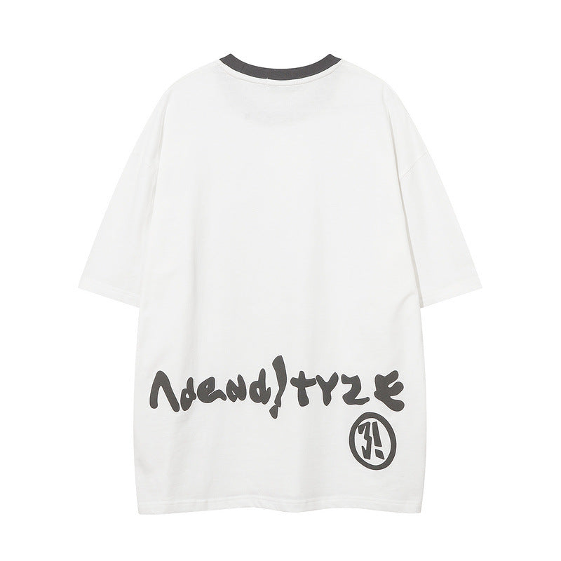 Men T-Shirt Retro Cartoon Print