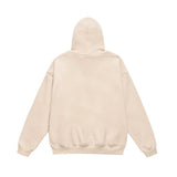 Men Fleece Lined Hoodie Hooded Sweater Loose Men's Clothing Ins Letter Embroidered Printed Pullover
