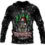 Black Christmas Sweater Christmas 3D Skull Print Hoodie