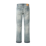 Men Jeans Loose Burrs Casual Distressed