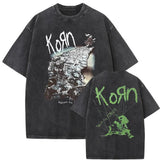 Washed Vintage Rock Band Korn Falling Away From Me