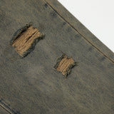 Men Jeans Ripped Leisure Raw Edges