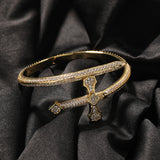 Bracelet Sword of Justice Bracelet Copper Zircon Full Diamond Trend Armament Jesus Pieces Spectrum