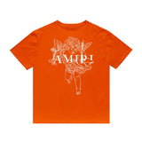 Amiri T Shirt Printed Casual Hip Hop round Neck Short Sleeve T-shirt