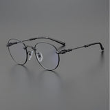 CHH Chrome Hearts Glasses Vintage Art Round Myopia Glasses Frame