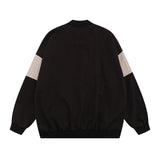 Women Jackets College Style Color Blocking Baseball Uniform