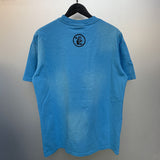 Hellstar T Shirt Vintage Old Printed Loose Casual Short Sleeve T-Shirt