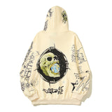 HS Hoodie Painted Graffiti Skull