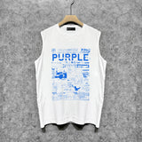 Purple Brand Tank T Shirts Sleeveless T-shirt Vest
