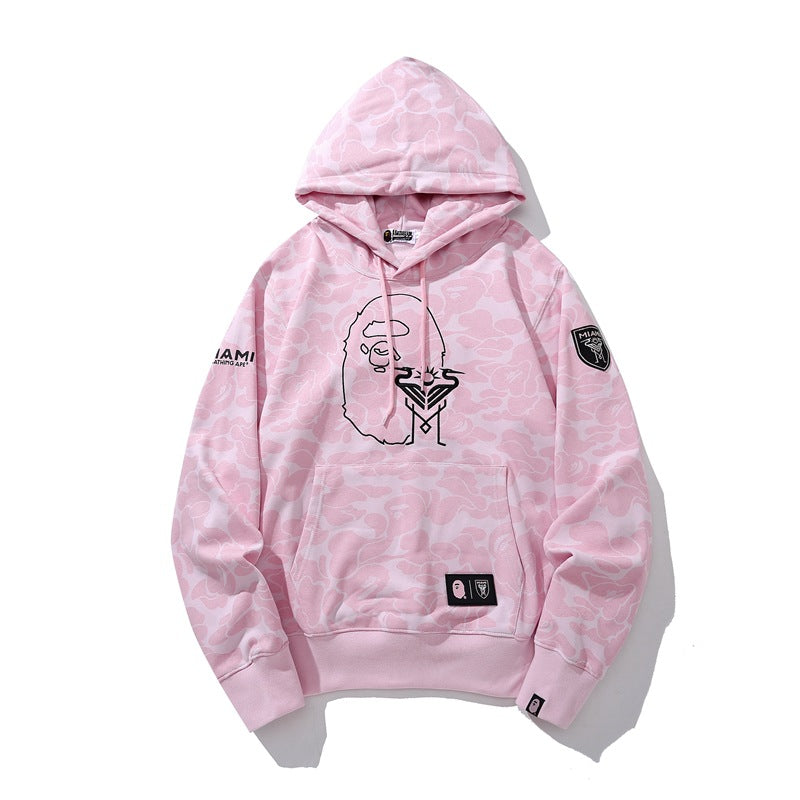Bathing Ape Hoodie Miami Camo Sweater Casual