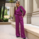 Women Co-Ords Autumn and Winter Women's Clothing Fashion Long Sleeve Casual