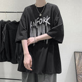 Men T Shirt Summer Loose Leisure All-Matching
