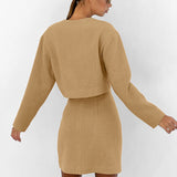 Women Co-Ords Autumn and Winter Woolen Coat High Waist