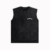 Purple Brand Distressed Tank T Shirts Distressed Sleeveless T-shirt Vest
