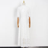 Bohemian Dress Socialite Temperament Long Dress Hollow French Style