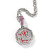 Jewelry Zodiac Pendant Copper Inlaid Zircon Luminous Animal Royalty