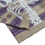 Kapital Sweater Kapital Vintage Pingtian Hehong Bone Skeleton round Neck Ethnic Style Vintage Sweater Pullover Sweater