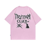 Men T-Shirt Retro Gradient Oversize