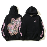 HS Hoodie Skull Print Loose