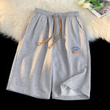 Men Beach Shorts Oversize Summer Loose Casual Waffle