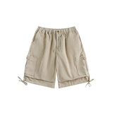 Unisex Shorts Retro Large Workwear with Pocket Loose
