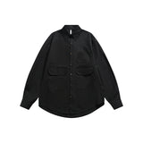 Unisex Shirt Multi-Pocket Loose Cotton Handsome
