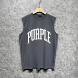 Purple Brand Tank T Shirts Sleeveless T-shirt Vest