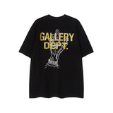 Gallery Dept T Shirts Short Sleeve Los Angeles Gallery Dept Male and Female Couples Wear Loose BF