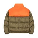 Men Cotton Padded Jacket Coat Vintage Stand-up Collar Cotton-Padded Clothes Ins Casual Winter Loose and Warm Bread Coat